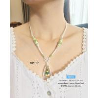 ราคา สร้อยคอสุโขทัยเงินแท้99% งานสุโขทัย ลายสามเสา ห้อยพระ 1 องค์ งานลงยา หนัก 2 บาทตัน (สร้อยงานสุโขทัย (26064269505)