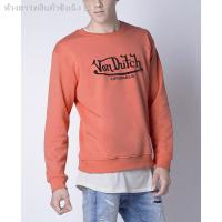 ราคา ♕Von Dutch สเวตเตอร์โลโก้แบรนด์ ผู้ชาย สีส้ม | Logo Sweater | 1608 (9376359656)