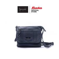 ราคา Bata บาจา ยี่ห้อ Prive กระเป๋าสะพายข้าง กระเป๋าลำลอง ทรงนิ่ม หนังเทียม ความจุเยอะ รุ่น Dara สีน้ำเงิน 9929258 (10901757660)