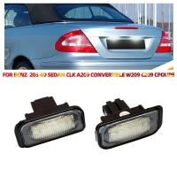 ราคา 2 ชิ้น สำหรับ Mercedes Benz C-class ไฟส่องป้ายทะเบียน LED W203 4 ประตู 2001-2007 R230 W209 C209 A209 SL CLK Class Canbus (29134570022)