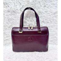 ราคา กระเป๋าหนังแท้สีน้ำตาลแดงทรงถือทำงานแบรนด์Louis Quatorze(รหัส ดอกไม้251) (27429676115)