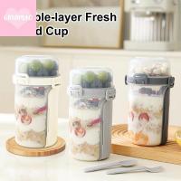 ราคา [guyumao] 600ML สลัดข้าวโอ๊ตถ้วยอาหารเช้าถ้วยคู่ซีเรียลถั่วโยเกิร์ตคอนเทนเนอร์ชุดพร้อมที่ใส่แป้งส้อมการเตรียมอาหารของฉัน (44505898046)