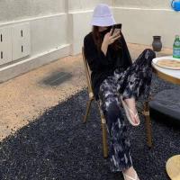 ราคา กางเกงขายาวมัดย้อม ผ้าฝ้าย+โพลีเอสเตอร์ ตัวละ 100 บาท มี 2 สี ชมพู-ดำ ขนาดฟรีไซค์ สะโพก40 ยาว36 (6157550614)