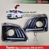 ราคา DRL รถตู้ Commuter 2011 แบบครอบทับไฟตัดหมอก งาน Fitt (28277581789)