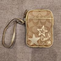 ราคา กระเป๋าคล้องมือ กระเป๋าใส่สตางค์ ใส่การ์ด จาก COACH ของแท้ wrist handbag Coach (22036490725)