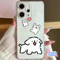 ราคา น่ารัก Curly Hair Line สุนัขเคสโทรศัพท์สําหรับ Motorola G85 G75 G64 G54 Power G45 G34 S50 Neo Edge 50 Neo Fusion Pro 40 Neo ปลอกการ์ตูน Clear Soft Cover (55153452424)