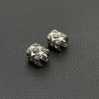ราคา Chrome Hearts Thai Silver Classic Retro Cross Flower Ear Clips and Studs for Men and Women (49756597599)