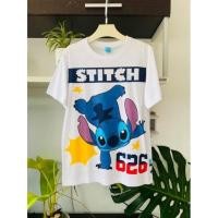 ราคา เสื้อยืดลิขสิทธิ์แท้ สติช stitch เสื้อยืดผู้ใหญ่ ไซส์ใหญ่ XXL (13857350437)