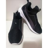 ราคา รองเท้า puma แท้ สีดำ คาดสีเหลื่อมม่วง มือสอง (12086634193)