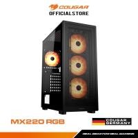 ราคา Cougar MX220 RGB : ATX case Mid Tower Gaming Case เคสคอมพิวเตอร์ สีดำ USB 3.2 Type C ports ,4 Fan รับประกัน 1ปี (28321211673)