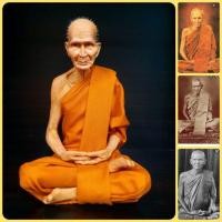 ราคา หลวงพ่อเดิม วัดหนองโพ จ.นครสวรรค์ (หน้าตัก5นิ้ว สูง18ซม.)งานไฟเบอร์หุ่นขี้ผึ้ง ห่มจีวรติดผมจริง (8116823939)