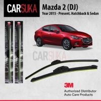 ราคา ใบปัดน้ําฝนไร้กรอบ 3M (22"+17") , Mazda 2 Hatchback (DJ) 3rd Gen ปี 2015-ปัจจุบัน (53303611971)