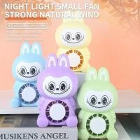ราคา กระต่าย ลาบูบู้ Mini USB Fan พัดลมพกพา สีสันสดใส พกพาสะดวก สามารถชาร์จผ่านUSBได้ พัดลมUSB (26378810669)