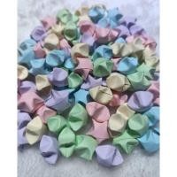 ราคา ดาวกระดาษคละสีโทนอ่อนพาสเทล​ พับสำเร็จ​ แพ็ก​ 100 ดวง (27974902956)