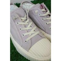 ราคา [SHOOPEN] รองเท้าผ้าใบ สีม่วงพาสเทล #เบอร์36-36.5 มือสอง (28837194100)