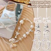 ราคา Baroque White Bow Beaded Phone Chain-ของขวัญสําหรับสาว-INSสไตล์คริสตัลลูกปัดCharmจี้-Y2Kพวงกุญแจเชือกเส้นเล็ก-กระเป๋ารถKeyแขวนเครื่องประดับ-หวานBowknotโทรศัพท์มือถือตกแต่ง (26180271961)