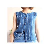 ราคา เสื้อแขนกุดผ้าฝ้ายทอมือ (912155525)