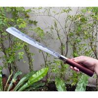 ราคา พร้าแวง Thai ปารัง Parang machete พร้า Rambo มีดหวด มีดทำสวน Camp มีดเดินป่า ใบ 13” ตีร้อนชุบแข็ง ผิวไฟ ด้ามไม้ประดู่ (25750114983)