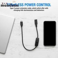 ราคา MUNDAUN สายไฟต่อ, 30 ซม./11.8 นิ้วพร้อมเปิด/สวิตช์ Type C ตัวผู้เป็นตัวเมีย, สายต่อ USB ความเข้ากันได้กว้าง โทรศัพท์มือถือ (52756915136)