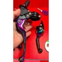 ราคา รถจักรยานยนต์ออฟโรดดัดแปลงรุ่นที่สอง ASV ATV คันเบรคทนแรงกระแทกสีสันสดใสคันคลัตช์มือจับแตร K (47402926117)