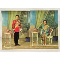 ราคา [ได้ทั้ง 2 ใบ✨] พระบรมฉายาลักษณ์และพระฉายาลักษณ์ในหลวงรัชกาลที่ 9 และพระราชินี ภาพ 3 มิติ (42076018589)