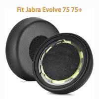 ราคา Soft Protein Leather Ear Pads For Jabra evolve 75 75+ evolve75 Headphone Memory Foam Ear Cushions EarPads Replacement (51751271047)