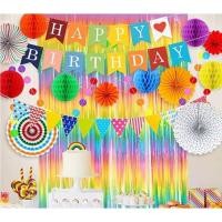 ราคา Hanging Fan Paper Decoration Fans Backdrop พัดกระดาษ DIY ตกแต่ง งานปาร์ตี้ พัดกระดาษ พัดตกแต่ง (26208442103)