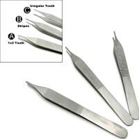ราคา 1pcs Dental Dressing Forceps ทันตกรรมเนื้อเยื่อ Tweezer ทันตกรรมสแตนเลส Forcep สกัด Hemostat 1 * 2 แหนบ (29017688293)