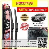 ราคา Mazda CX-5 CX5 2012 - 2017 KE 1 คู่ MITA SILICONE COATING Aero ใบปัดน้ําฝนด้านหน้า TWIN ชุด 24 & 18 (56803543736)