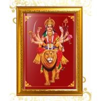 ราคา กรอบรูป พระแม่ทุรคาขี่สิงโต ผู้เมตตา และ ทรงฤทธิ์ปราบอสูรเพื่อสันติสุข/ภาพพร้อมกรอบ/กรอบมงคล/กรอบขนาด26.0x35.0c.m (11885846899)