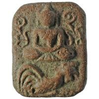 ราคา หลวงพ่อปาน พิมพ์ใหญ่ "ขี่ไก่หาง 5 เส้น" วัดบางนมโค จ.อยุธยา เนื้อดินเผาอุดผง-เก่ามาก (23730372344)