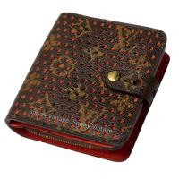 ราคา LOUIS VUITTON Limited Edition Monogram Perforated Orange Zipped Compact Wallet M 95189 (54900609205)