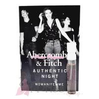 ราคา Abercrombie & Fitch Authentic Night Femme EDP 2 ml. (41657141752)