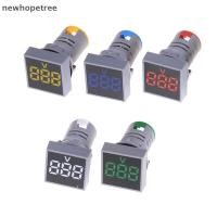 ราคา [newhopetree] 22MM AC12-500V Voltmeter Square Panel LED Digital Voltage Meter Indicator Light New Stock (48806967389)