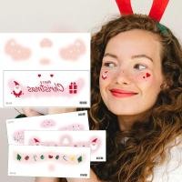 ราคา ชุดสติกเกอร์แต่งหน้าลาย Christmas Temporary Tattoo 8 ชิ้น สำหรับตกแต่งใบหน้าและผิวหนัง (28541907835)