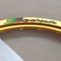 ราคา ล้อสนาม S.Strong สีทอง DID ขนาด 1.20-17(ทรงอาร์กอน) (ขายเป็นคู่) (10902434099)