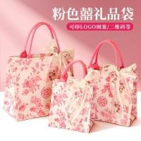 ราคา กล่องของขวัญเพื่อนเจ้าสาวดอกไม้แต่งงานระดับไฮเอนด์กล่องขนมแต่งงานกระเป๋าผ้าใบแบบพกพาของขวัญคืนถุงขนม (53656837890)