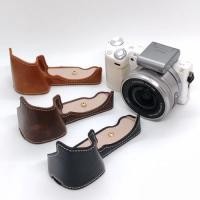 ราคา เคสป้องกันกล้อง Sony NEX5 NEX5T กระเป๋ากล้อง NEX5R ครึ่งกระเป๋าฐานซองหนังอุปกรณ์เสริมแนวทแยงเคสป้องกัน (51056641813)