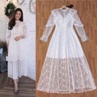 ราคา เดรสยาวลูกไม้งานป้าย one&one รวมส่ง (3309831247)