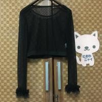 ราคา เสื้อซีทรูสีดำ ครอบซีทรูสีดำแขนยาว อก 34-38 นิ้ว (2421236701)