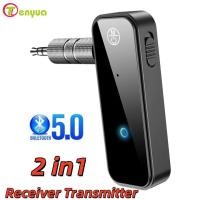 ราคา 2 in1 ตัวรับสัญญาณบลูทูธเครื่องส่งสัญญาณ 5.0 อะแดปเตอร์บลูทูธ Hansfree Call 3.5 มม.AUX แจ็คอะแดปเตอร์เสียงสเตอริโอไร้สายสําหรับรถยนต์ (41114264163)