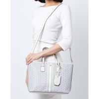 ราคา tory burch gemini link canvas small tote สีขาว (6258571766)