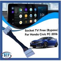 ราคา Honda Civic FC 2016-2021 Bypass Car DVD Video In Motion TV ฟรีซ็อกเก็ต Motion VIM TV ฟรี Plug and Play Socket (29743874027)