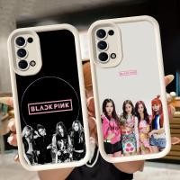 ราคา ปลอกอ่อนสําหรับ OPPO A95 A92 A94 Reno 5 4 A74 A54S A72 A52 A16s A16 6 A55 5G สีขาว Q70 BLACKPINK (42760314463)