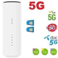 ราคา 5G Router 2 SIM 5G เราเตอร์ใส่ซิม รองรับ 5G 4G 3G AIS,DTAC,TRUE,NT NO.300624 (18641577568)