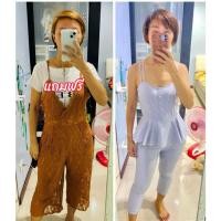 ราคา จั๊มสายเดี่ยว ขา 7 ส่วน สภาพดี ไซร้ SML / S (ซื้อ 1 แถมฟรี 1 เอี๊ยมสีน้ำตาล ) (22986323237)