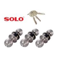 ราคา SOLO ลูกบิดประตู คีย์อะไลท์ 3 ตัวชุด (ไขกุญแจดอกเดียวกัน) (20684690159)