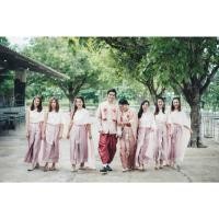 ราคา สอบถามทางช่องแชท เช่า ชุดไทย ชุดเพื่อนเจ้าสาว ชุดไทยผ้าถุงสีกลีบบัว สไบเรียบสีชมพูอ่อน (สุโขทัยข้าวหลามตัด-001-ชมพูอ่อน) (28302940949)