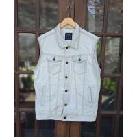 ราคา BERSHKA Mens XL เสื้อกั๊กยีนส์ทรงเข้ารูป (27837908337)