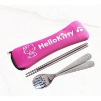ราคา ชุดช้อน+ ส้อม+ ตะเกียบ คิตตี้พร้อมกระเป๋าใส่ (16586260710)